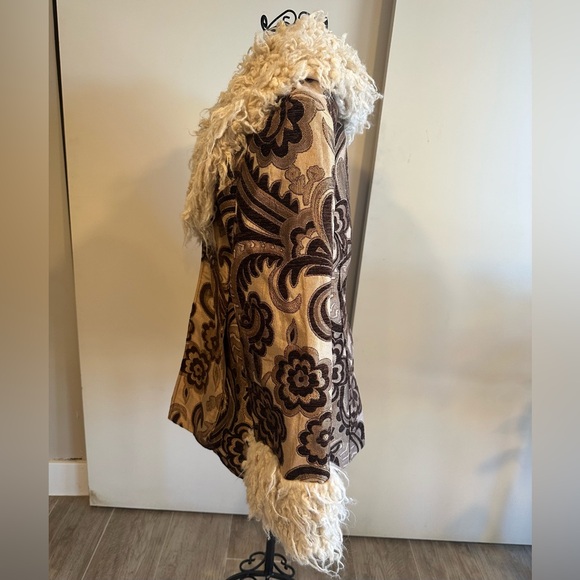 Miracle Eye Handmade Women's Chocolate Penny Lane Jacket, Sz L - Picture 6 of 8